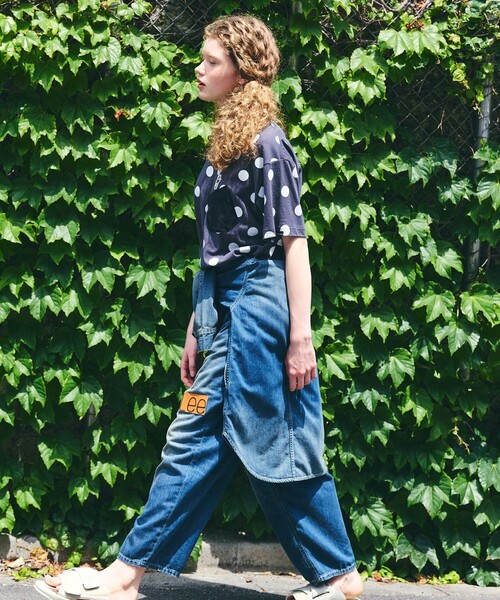 FRAPBOIS(フラボア)の「Lee ドットT(Tシャツ/カットソー・レディース・ブラック/ホワイト・M/L)」の20枚目の写真
