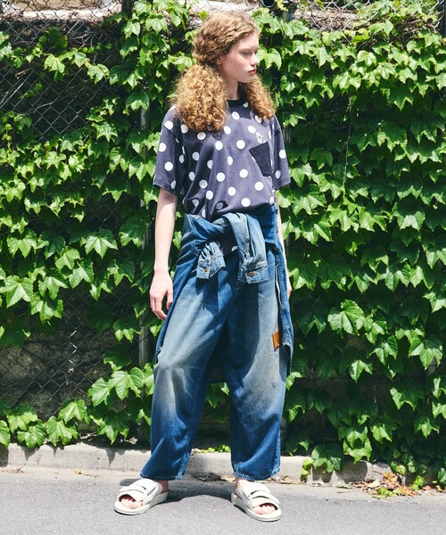 FRAPBOIS(フラボア)の「Lee ドットT(Tシャツ/カットソー・レディース・ブラック/ホワイト・M/L)」の21枚目の写真