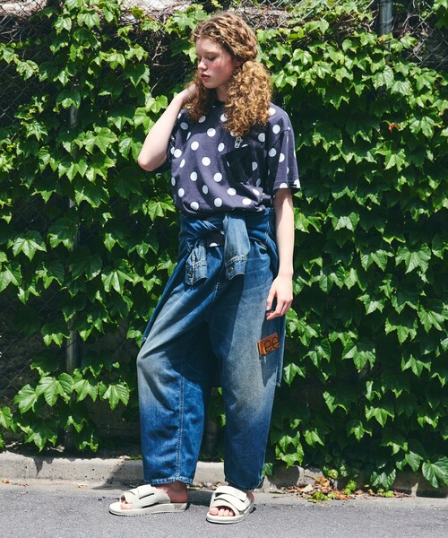 FRAPBOIS(フラボア)の「Lee ドットT(Tシャツ/カットソー・レディース・ブラック/ホワイト・M/L)」の22枚目の写真
