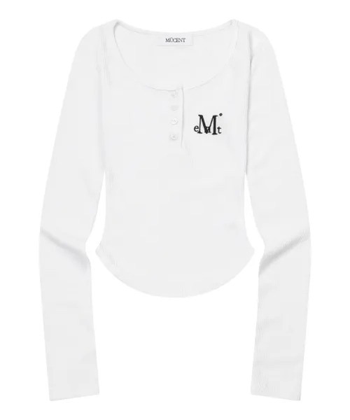 MUCENT(ムセント)の「MUCENT/ANIVボタンロングスリーブトップス(Tシャツ/カットソー・レディース・ブラック/ホワイト・FREE)」の11枚目の写真