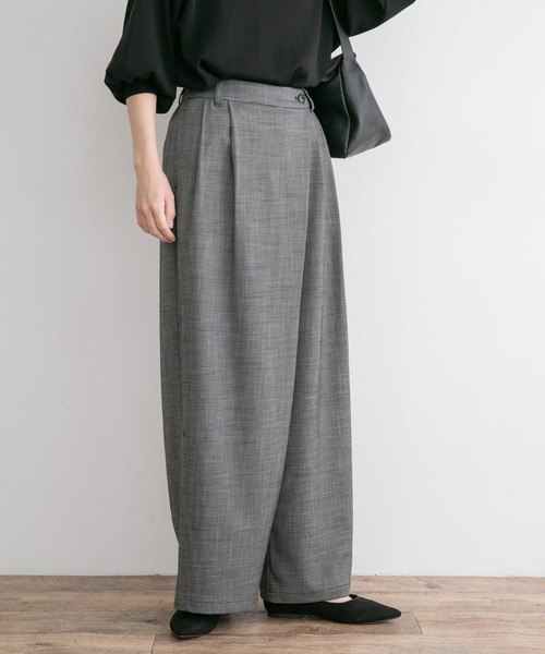 ITEMS URBANRESEARCH(アイテムズ アーバンリサーチ)の「ラップワイドパンツ(その他パンツ・レディース・ブラウン/ブラック・SMALL/MEDIUM)」の19枚目の写真