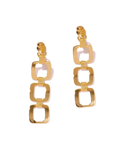 IRIS47(イリスフォーセブン)の「【IRIS 47】band earring/バンド イヤリング BO289(イヤリング・レディース・シルバー/ゴールド・FREE)」の1枚目の写真