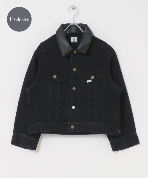 URBAN RESEARCH ROSSO WOMEN(アーバンリサーチ ロッソ)の「『別注』Lee×ROSSO 2WAY COLLAR SHORT JACKET(デニムジャケット・レディース・ブラック系その他/ワンウォッシュ・SHORT)」の2枚目の写真
