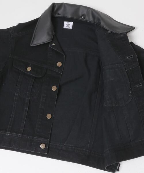 URBAN RESEARCH ROSSO WOMEN(アーバンリサーチ ロッソ)の「『別注』Lee×ROSSO 2WAY COLLAR SHORT JACKET(デニムジャケット・レディース・ブラック系その他/ワンウォッシュ・SHORT)」の6枚目の写真