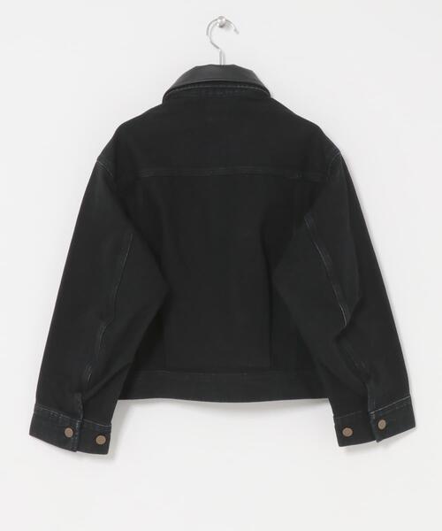 URBAN RESEARCH ROSSO WOMEN(アーバンリサーチ ロッソ)の「『別注』Lee×ROSSO 2WAY COLLAR SHORT JACKET(デニムジャケット・レディース・ブラック系その他/ワンウォッシュ・SHORT)」の7枚目の写真