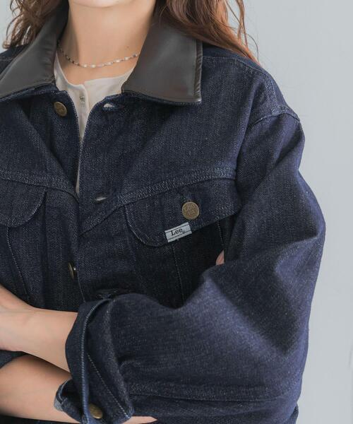 URBAN RESEARCH ROSSO WOMEN(アーバンリサーチ ロッソ)の「『別注』Lee×ROSSO 2WAY COLLAR SHORT JACKET(デニムジャケット・レディース・ブラック系その他/ワンウォッシュ・SHORT)」の10枚目の写真