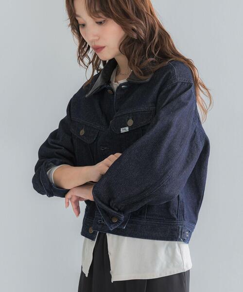 URBAN RESEARCH ROSSO WOMEN(アーバンリサーチ ロッソ)の「『別注』Lee×ROSSO 2WAY COLLAR SHORT JACKET(デニムジャケット・レディース・ブラック系その他/ワンウォッシュ・SHORT)」の13枚目の写真