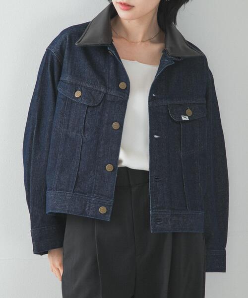 URBAN RESEARCH ROSSO WOMEN(アーバンリサーチ ロッソ)の「『別注』Lee×ROSSO 2WAY COLLAR SHORT JACKET(デニムジャケット・レディース・ブラック系その他/ワンウォッシュ・SHORT)」の15枚目の写真