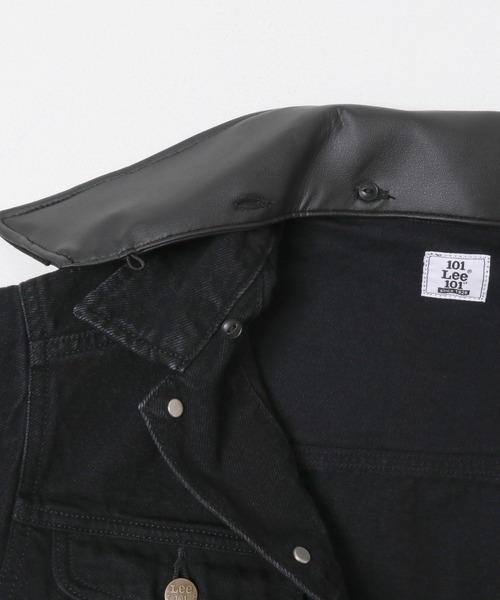 URBAN RESEARCH ROSSO WOMEN（アーバンリサーチ　ロッソ）の「『別注』Lee×ROSSO　2WAY COLLAR SHORT JACKET（デニムジャケット・レディース・ブラック系その他/ワンウォッシュ・SHORT）」の5枚目の写真