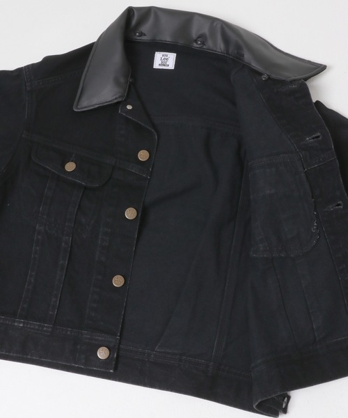 URBAN RESEARCH ROSSO WOMEN（アーバンリサーチ　ロッソ）の「『別注』Lee×ROSSO　2WAY COLLAR SHORT JACKET（デニムジャケット・レディース・ブラック系その他/ワンウォッシュ・SHORT）」の6枚目の写真