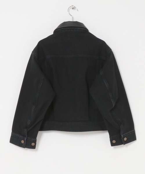 URBAN RESEARCH ROSSO WOMEN（アーバンリサーチ　ロッソ）の「『別注』Lee×ROSSO　2WAY COLLAR SHORT JACKET（デニムジャケット・レディース・ブラック系その他/ワンウォッシュ・SHORT）」の7枚目の写真