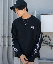 WEGO/【26年秋冬新作】アクセ付きスクリプトグラフィックT(LS)