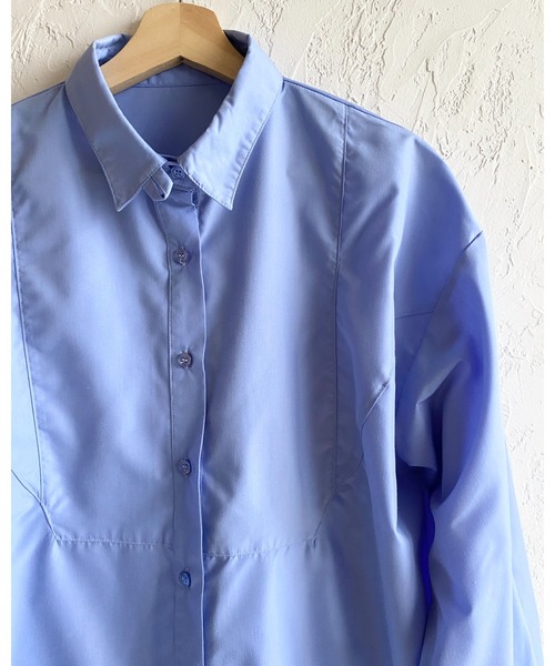 She's Closet(シーズクローゼット)の「2WAY レギュラーカラー スタンドネック シャツ ブラウス(シャツ/ブラウス・レディース・ブラウン/チャコールグレー/ホワイト/ブルー・FREE)」の17枚目の写真