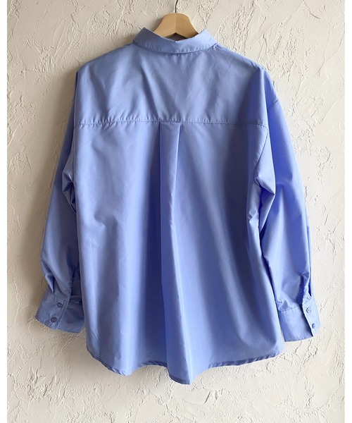 She's Closet(シーズクローゼット)の「2WAY レギュラーカラー スタンドネック シャツ ブラウス(シャツ/ブラウス・レディース・ブラウン/チャコールグレー/ホワイト/ブルー・FREE)」の18枚目の写真