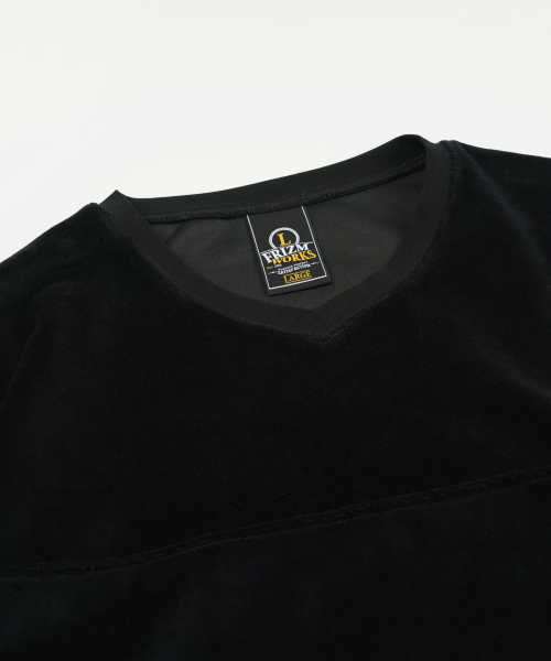 FRIZMWORKS(フリズムワークス)の「TERRY VELVET LS TEE _ BLACK(Tシャツ/カットソー・メンズ・その他・SMALL/MEDIUM/LARGE/X-LARGE)」の3枚目の写真