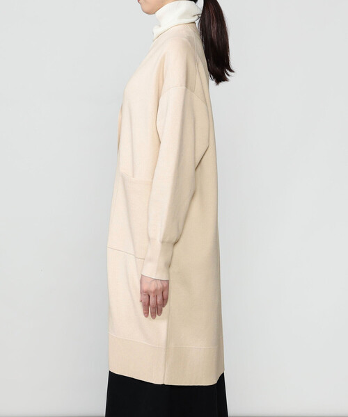WALANCE（ワランス）の「WALANCE | コットンシルク ダブルフェイス ロングカーディガン WOMEN（カーディガン/ボレロ・レディース・カーキ/アイボリー・F）」の11枚目の写真