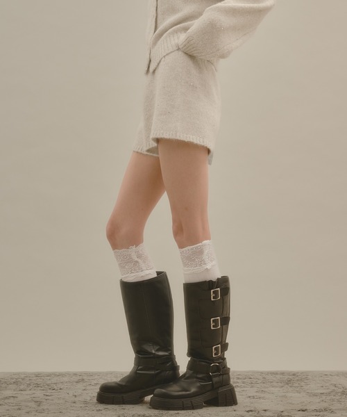 apres jour mignon(アプレジュールミニョン)の「【セットアップ着用可能】ラメスパンコールショートパンツ(その他パンツ・レディース・ベージュ/アイボリー/ブラウン系その他/ブルー・フリー)」の10枚目の写真