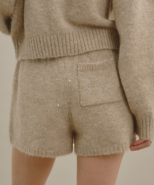 apres jour mignon(アプレジュールミニョン)の「【セットアップ着用可能】ラメスパンコールショートパンツ(その他パンツ・レディース・ベージュ/アイボリー/ブラウン系その他/ブルー・フリー)」の21枚目の写真
