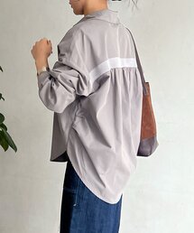 微起毛バックラインシャツ