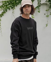 msw1964- ヘビー裏毛プリントCNスウェット - Drip(2602133MCB)