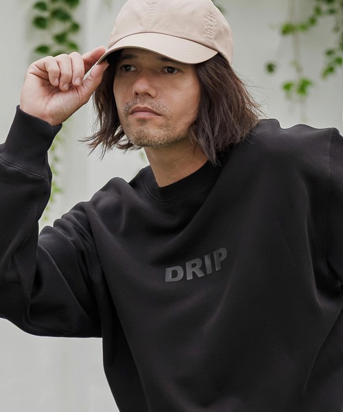CAMBIO(カンビオ)の「msw1964- ヘビー裏毛プリントCNスウェット - Drip(2602133MCB)(スウェット・メンズ・ホワイト/ブラック/ミックスグレー/ネイビー・S/M/L/XL)」の5枚目の写真