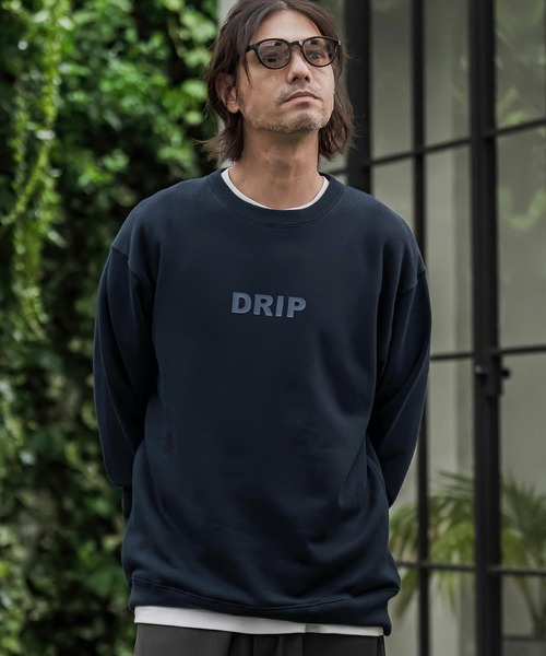 CAMBIO(カンビオ)の「msw1964- ヘビー裏毛プリントCNスウェット - Drip(2602133MCB)(スウェット・メンズ・ホワイト/ブラック/ミックスグレー/ネイビー・S/M/L/XL)」の15枚目の写真