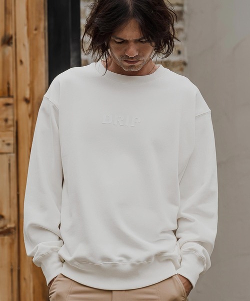 CAMBIO(カンビオ)の「msw1964- ヘビー裏毛プリントCNスウェット - Drip(2602133MCB)(スウェット・メンズ・ホワイト/ブラック/ミックスグレー/ネイビー・S/M/L/XL)」の20枚目の写真