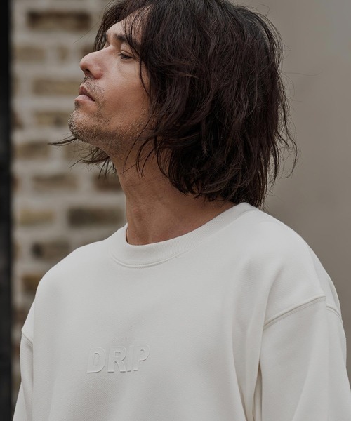 CAMBIO(カンビオ)の「msw1964- ヘビー裏毛プリントCNスウェット - Drip(2602133MCB)(スウェット・メンズ・ホワイト/ブラック/ミックスグレー/ネイビー・S/M/L/XL)」の21枚目の写真