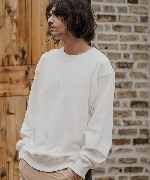 CAMBIO(カンビオ)の「msw1964- ヘビー裏毛プリントCNスウェット - Drip(2602133MCB)(スウェット・メンズ・ホワイト/ブラック/ミックスグレー/ネイビー・S/M/L/XL)」の22枚目の写真