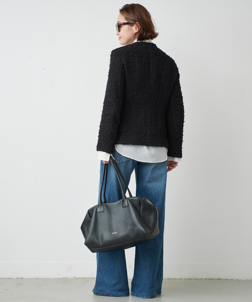 Deuxieme Classe(ドゥーズィエムクラス)の「ROITWEED ノーカラー ジャケット(その他アウター・レディース・ブラック・38/36)」の8枚目の写真