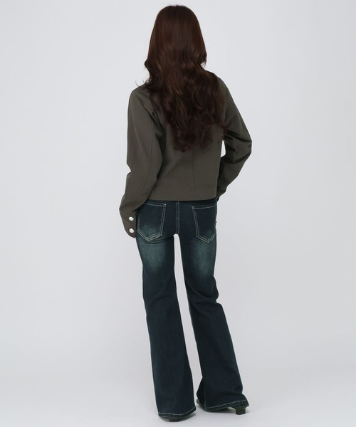 3.3 Field Trip (3.3フィールドトリップ)の「3.3 Field Trip/ナポレオンジャケット(ミリタリージャケット・レディース・チャコール/カーキ・FREE)」の11枚目の写真