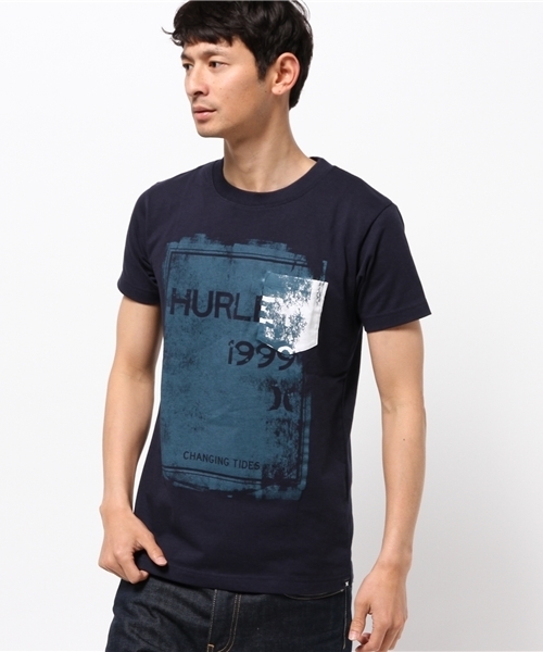 Hurley (ハーレー)の「SQUARED UP POCKET OILERS(Tシャツ/カットソー・メンズ・グレー/ホワイト/ネイビー・MEDIUM/X-LARGE/SMALL/LARGE)」の3枚目の写真