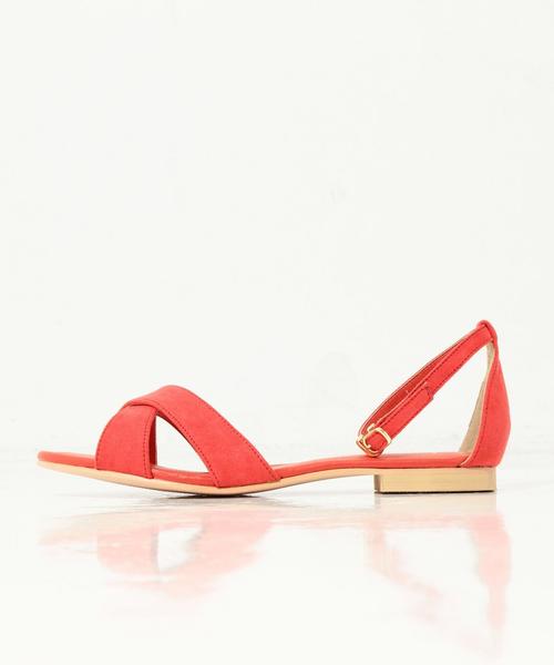 Another Edition（アナザーエディション）の「クロスフラットサンダル/AEBFC Cross FLT SNDL◆（サンダル・レディース・オフホワイト/ブラック/レッド/ライトブルー・MEDIUM/LARGE/SMALL）」の6枚目の写真