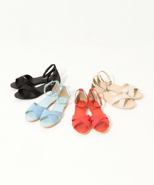 Another Edition（アナザーエディション）の「クロスフラットサンダル/AEBFC Cross FLT SNDL◆（サンダル・レディース・オフホワイト/ブラック/レッド/ライトブルー・MEDIUM/LARGE/SMALL）」の11枚目の写真