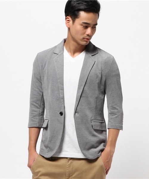 Luvluvmaisonミックスカノコ7分ジャケット テーラードジャケット Luv Maison ラブメゾン のファッション