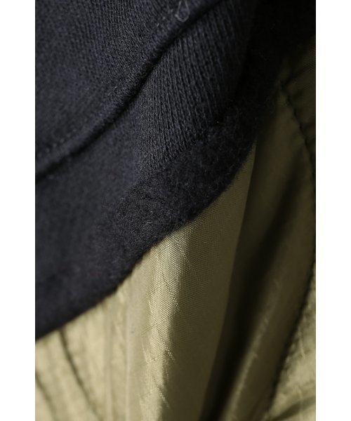MR.GENTLEMAN（ミスタージェントルマン）の「MR.GENTLEMAN QUILTED MIX PULLOVER SWEAT PARKA -CITYSHOP Exclusive-（パーカー・メンズ・ブラック/グレー・LARGE/X-LARGE/MEDIUM）」の10枚目の写真