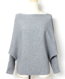 coca（coca） | しっとりやわらかボートネックドルマンニット(ニット/セーター)