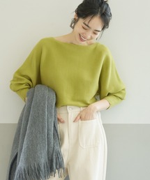 coca（coca） | ＼＼新色登場／／しっとりやわらかシンプルボートネックニットトップス(ニット/セーター)