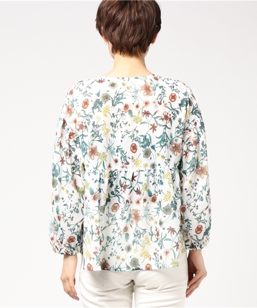 DOUBLE NAME（ダブルネーム）の「花柄ロマンチックブラウス（シャツ/ブラウス・レディース・オフホワイト/レッド/ブラック・FREE）」の11枚目の写真