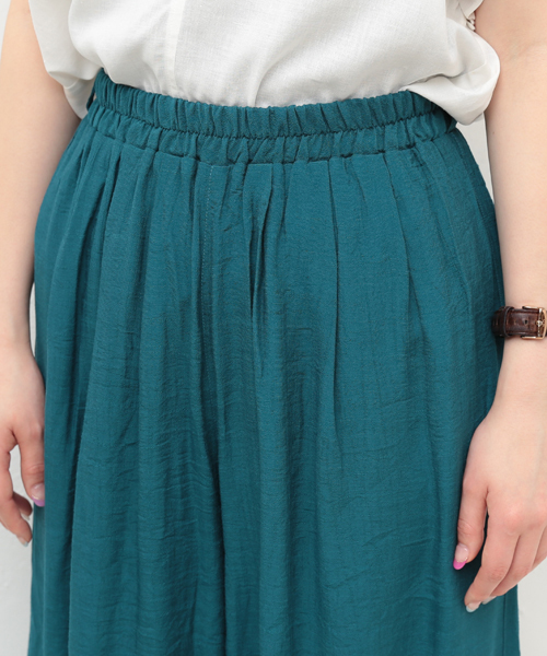 natural couture（ナチュラルクチュール）の「リゾートカラーパンツ（その他パンツ・レディース・ピンク/ベージュ/ネイビー/ターコイズブルー・FREE）」の6枚目の写真