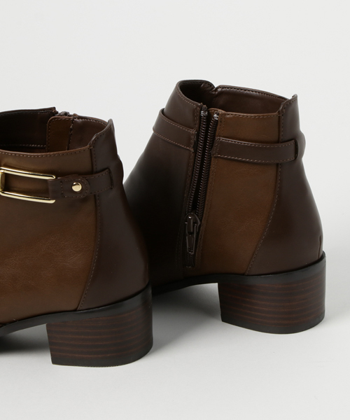 un dix cors（アンディコール）の「金具ショートブーツ（ブーティ・レディース・ブラウン/ボルドー・SMALL/MEDIUM/LARGE）」の5枚目の写真