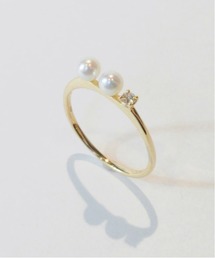 「anq.」K1０ ・淡水パール×ダイヤリング