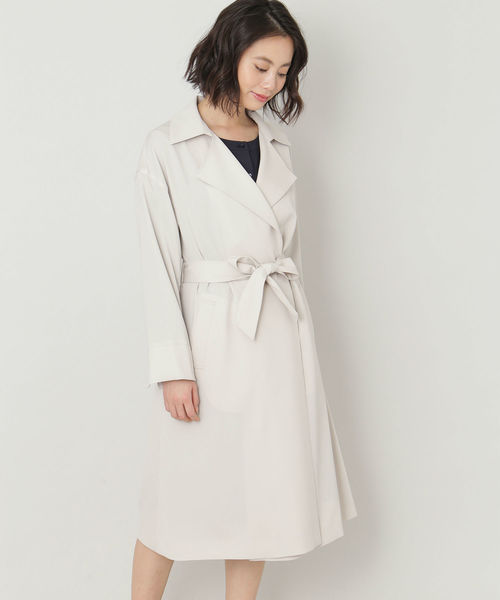 NATURAL BEAUTY BASIC（ナチュラルビューティーベーシック）の「ドレストレンチコート（トレンチコート・レディース・ベージュ/ネイビー/ダークベージュ・LARGE/MEDIUM/SMALL）」の10枚目の写真