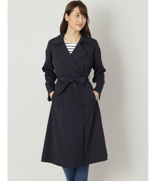 NATURAL BEAUTY BASIC（ナチュラルビューティーベーシック）の「ドレストレンチコート（トレンチコート・レディース・ベージュ/ネイビー/ダークベージュ・LARGE/MEDIUM/SMALL）」の4枚目の写真