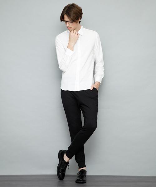 EMMA CLOTHES（エマクローズ）の「ピーチ加工テーパードストレッチジョガーパンツ（その他パンツ・メンズ・グレー/ブラック/チャコール・M/L）」の4枚目の写真