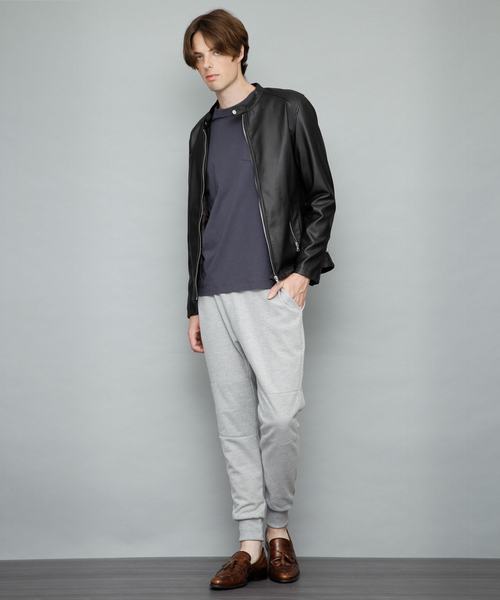 EMMA CLOTHES（エマクローズ）の「ピーチ加工テーパードストレッチジョガーパンツ（その他パンツ・メンズ・グレー/ブラック/チャコール・M/L）」の5枚目の写真