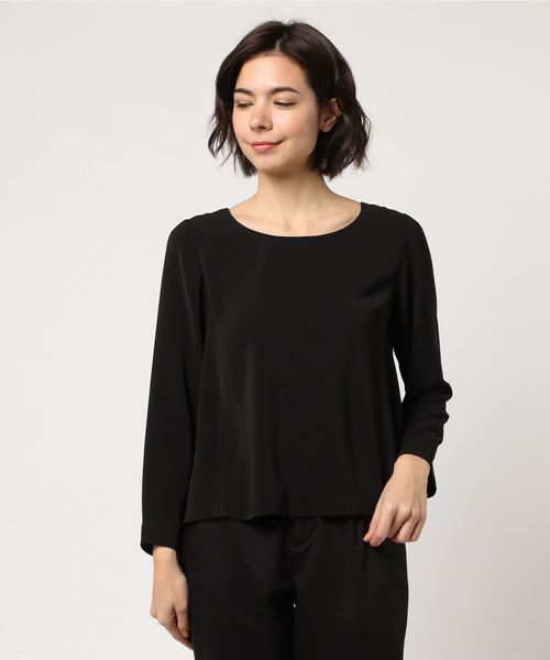 koe（コエ）の「オケージョンベネシャンバックプリーツブラウス（シャツ/ブラウス・レディース・ホワイト/ブラック・L/M）」の5枚目の写真