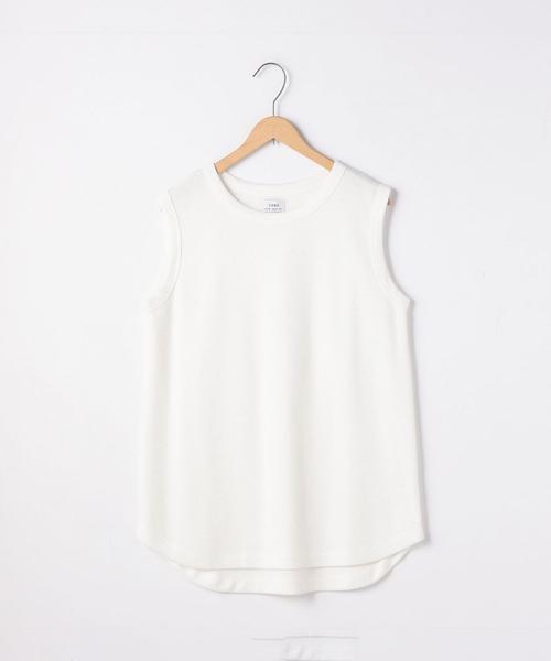 coen（コーエン）の「ハニカムノースリーブカットソー（Tシャツ/カットソー・レディース・グレー/ブラック/ホワイト/ピンク・FREE）」の16枚目の写真