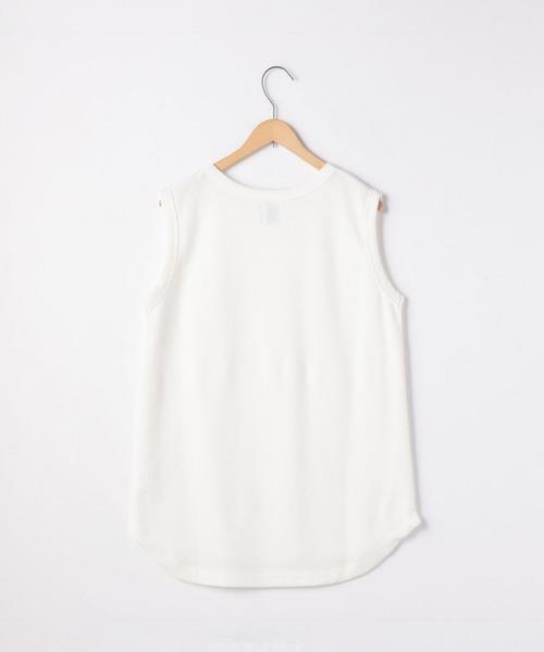 coen（コーエン）の「ハニカムノースリーブカットソー（Tシャツ/カットソー・レディース・グレー/ブラック/ホワイト/ピンク・FREE）」の15枚目の写真