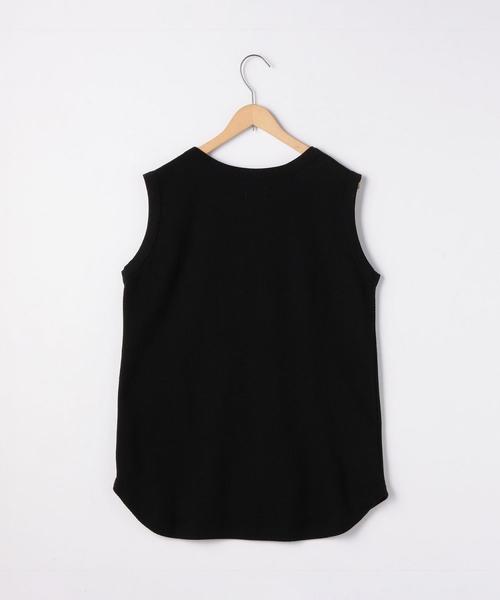 coen（コーエン）の「ハニカムノースリーブカットソー（Tシャツ/カットソー・レディース・グレー/ブラック/ホワイト/ピンク・FREE）」の12枚目の写真